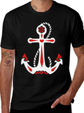 Anchor Graphic T-Shirt - Nautical Style