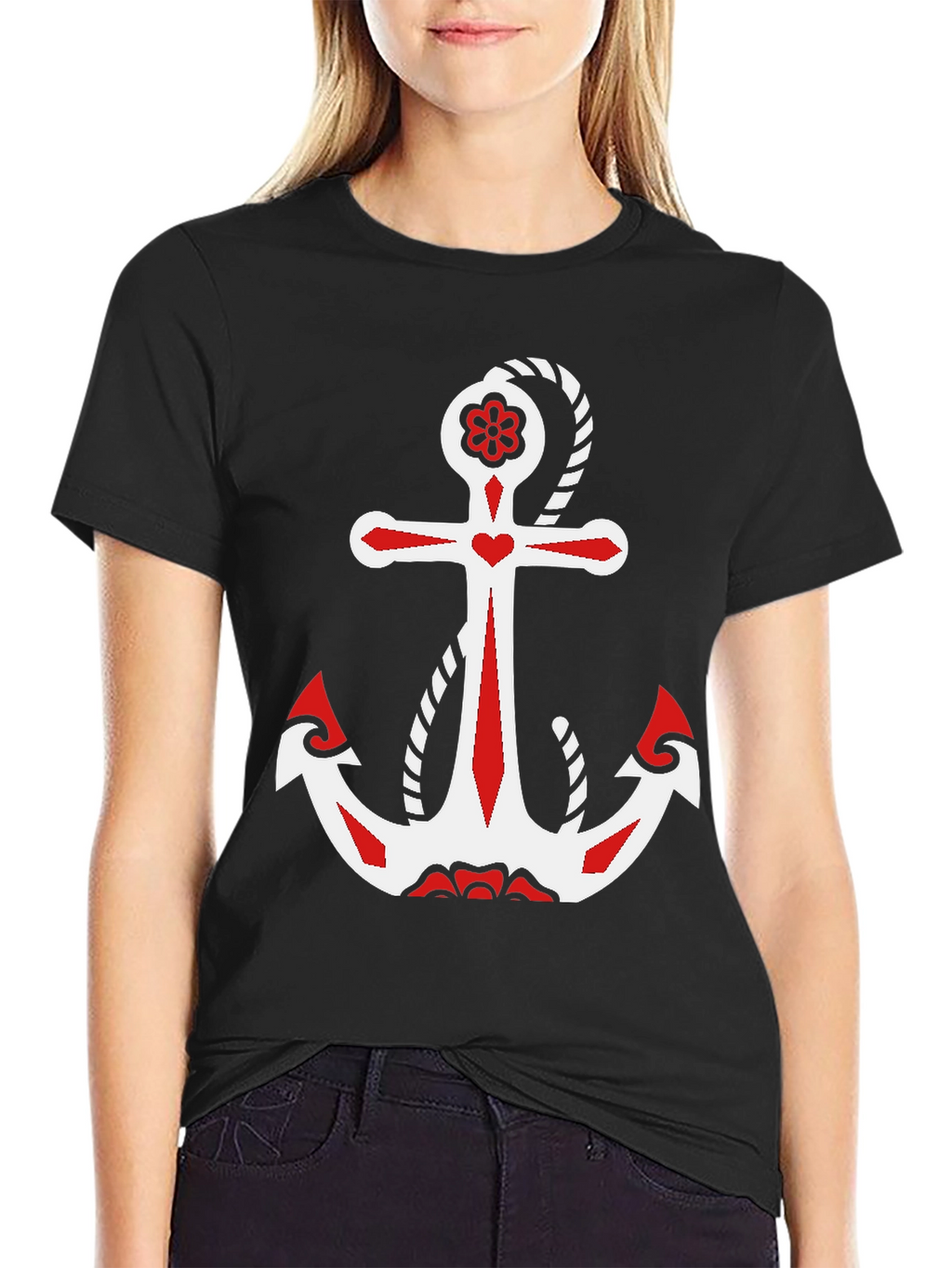 Anchor Graphic T-Shirt - Nautical Style
