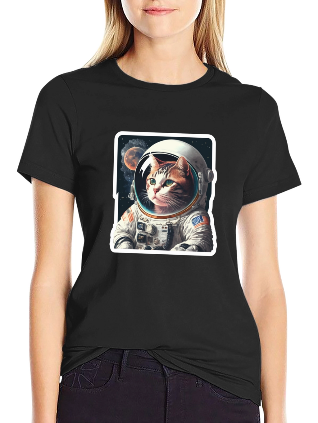 Cat Astronaut T-Shirt - Space Explorer Tee