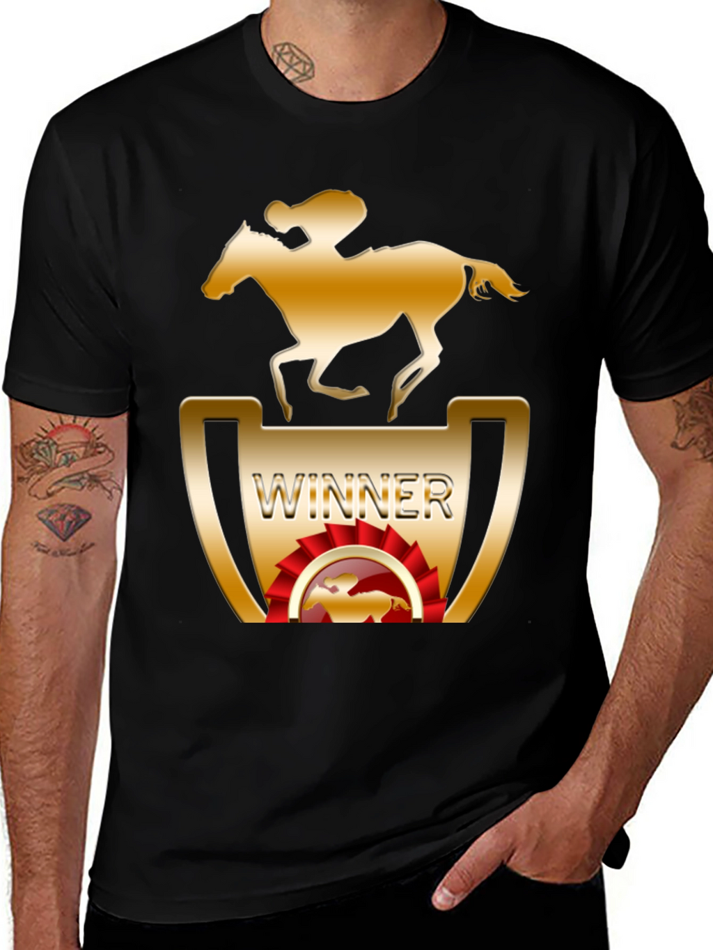 Winner Horse Racing Graphic T-Shirt