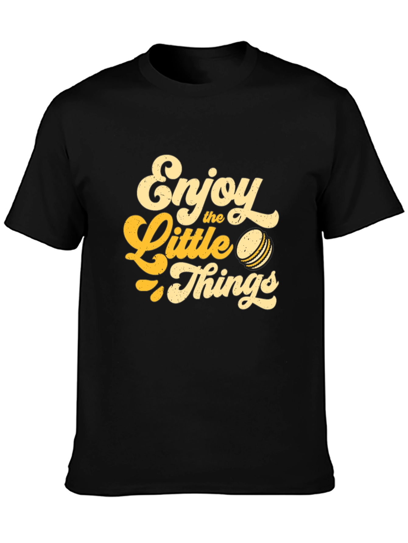 Enjoy the Little Things Graphic Tee - Black
