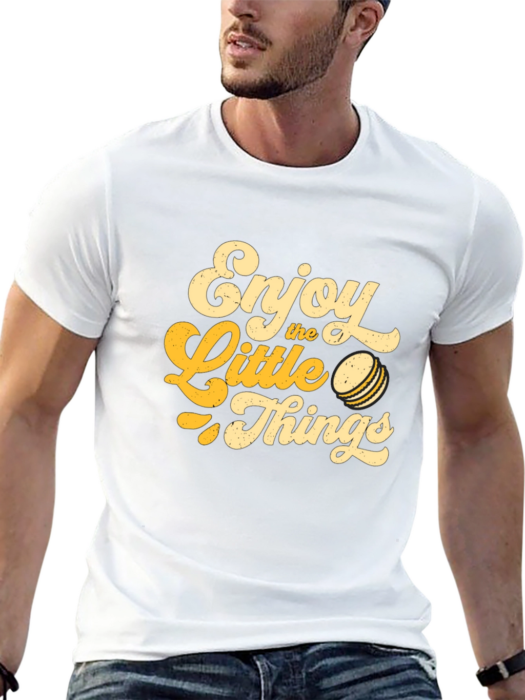 Enjoy the Little Things Graphic Tee - Black