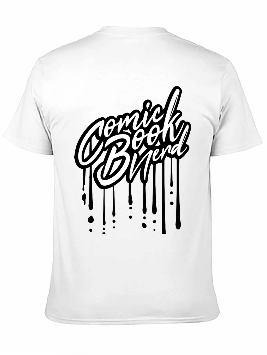 Comic Book Nerd Graphic T-Shirt - Black