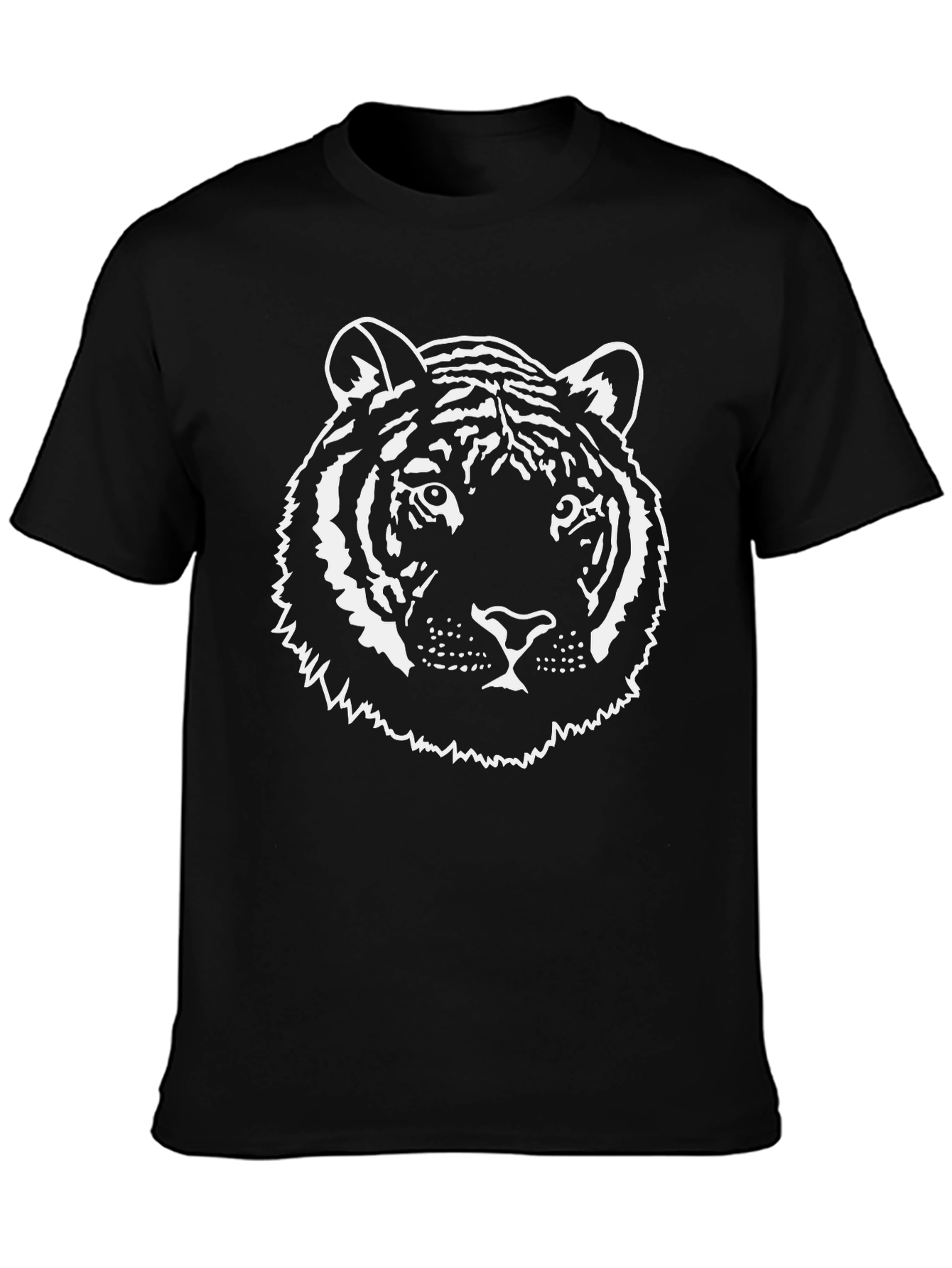 Black Tiger Graphic Tee - Mens Short Sleeve T-Shirt