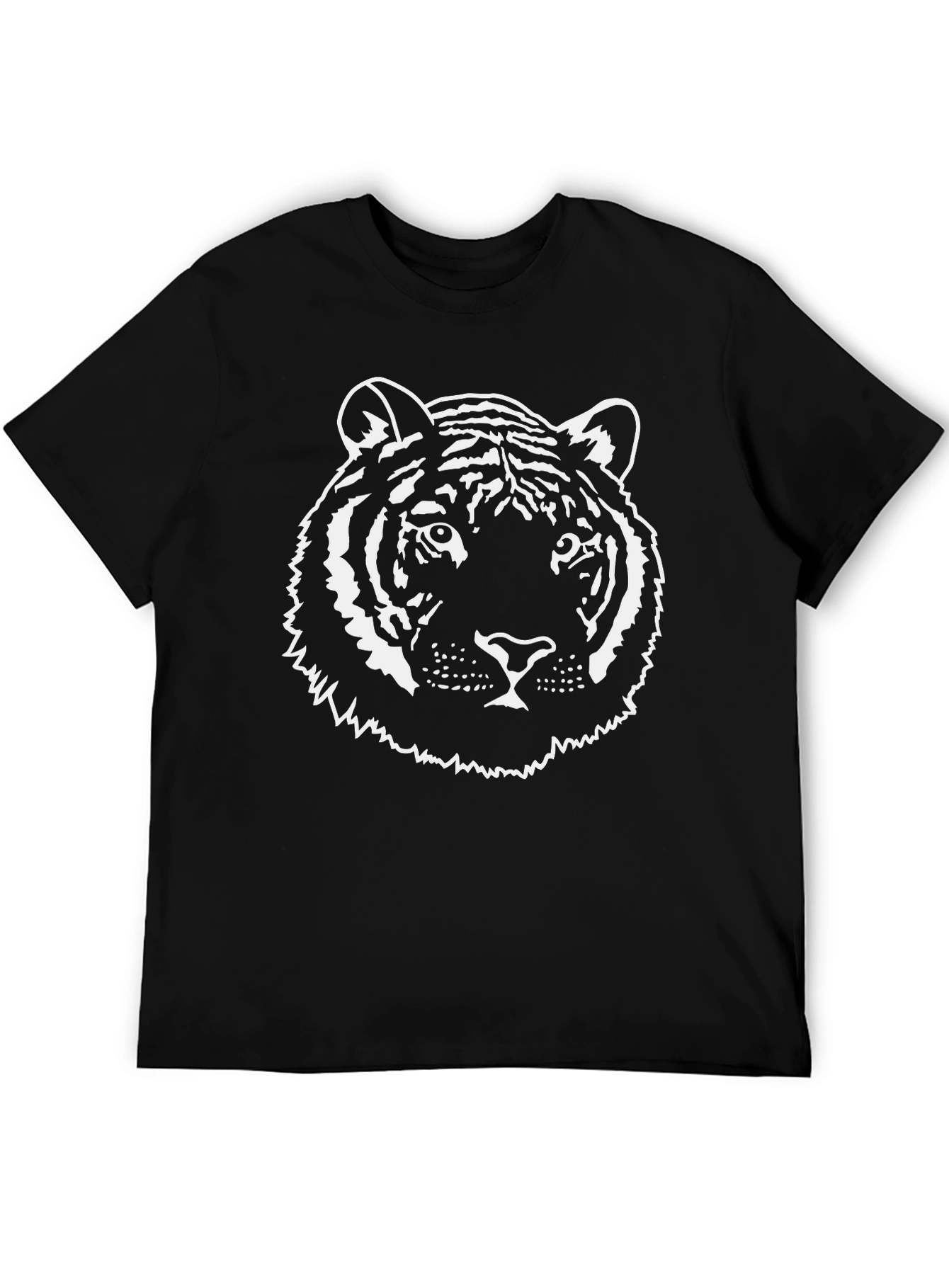 Black Tiger Graphic Tee - Mens Short Sleeve T-Shirt