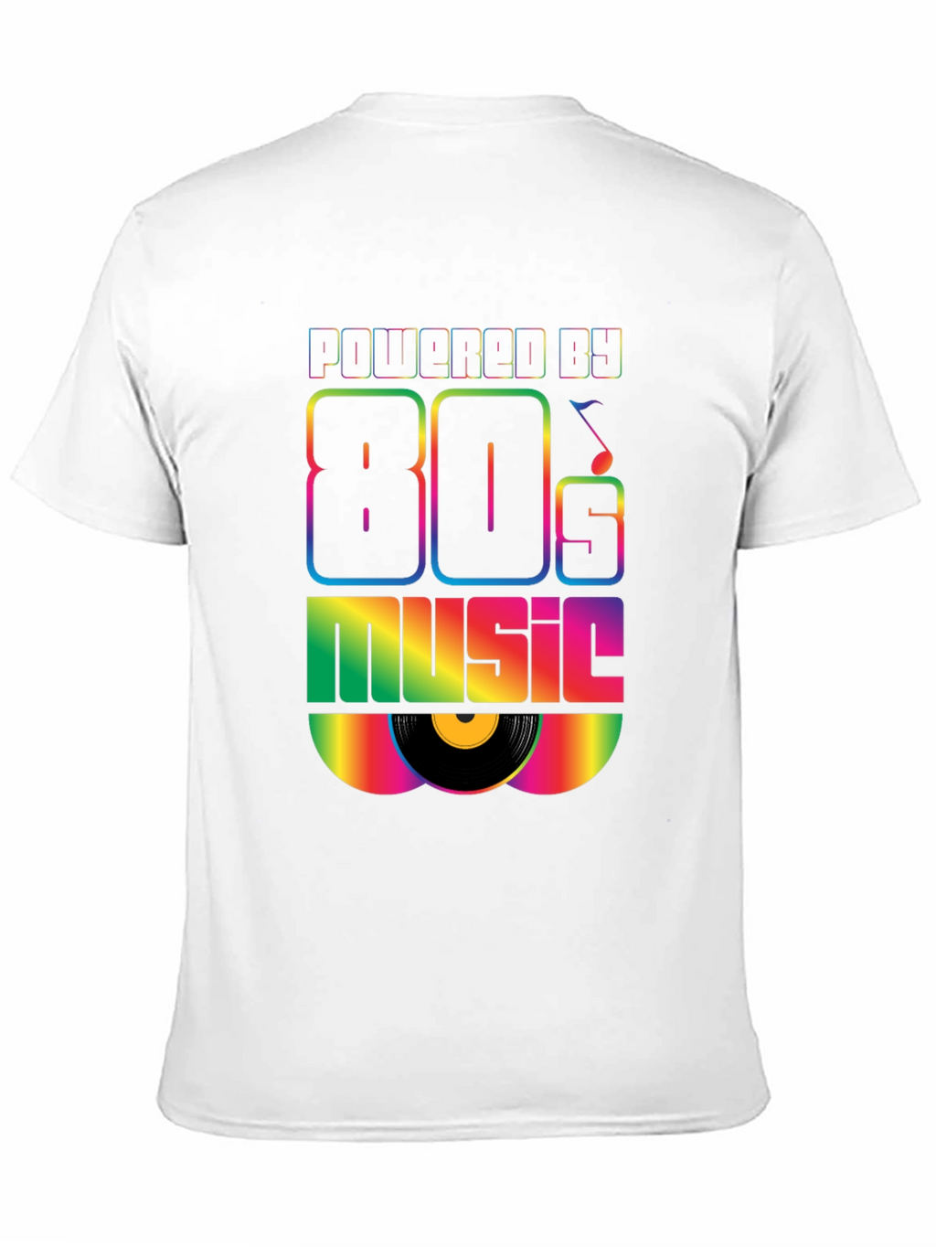 Powered by 80s Music Graphic T-Shirt