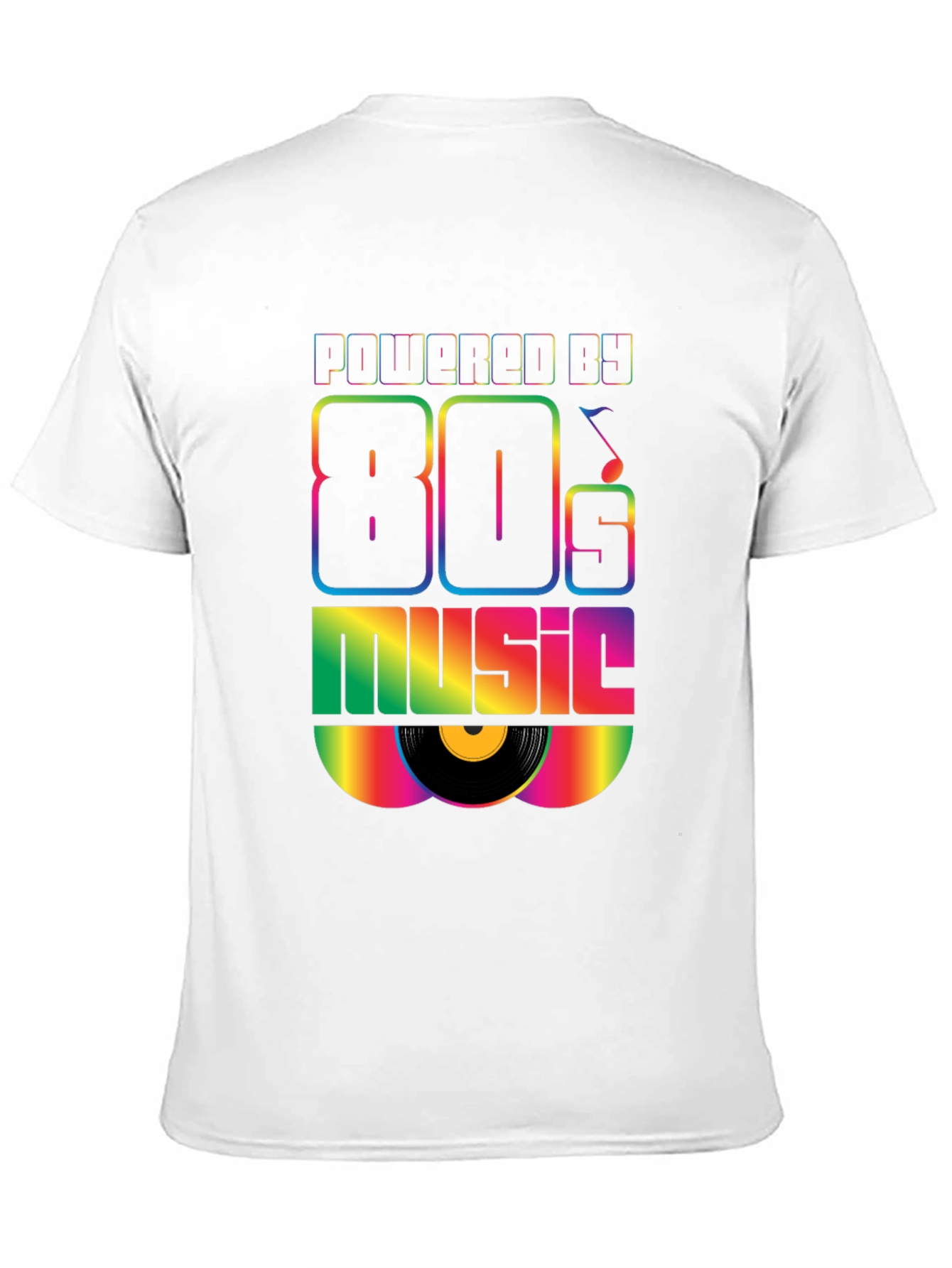 Powered by 80s Music Graphic T-Shirt