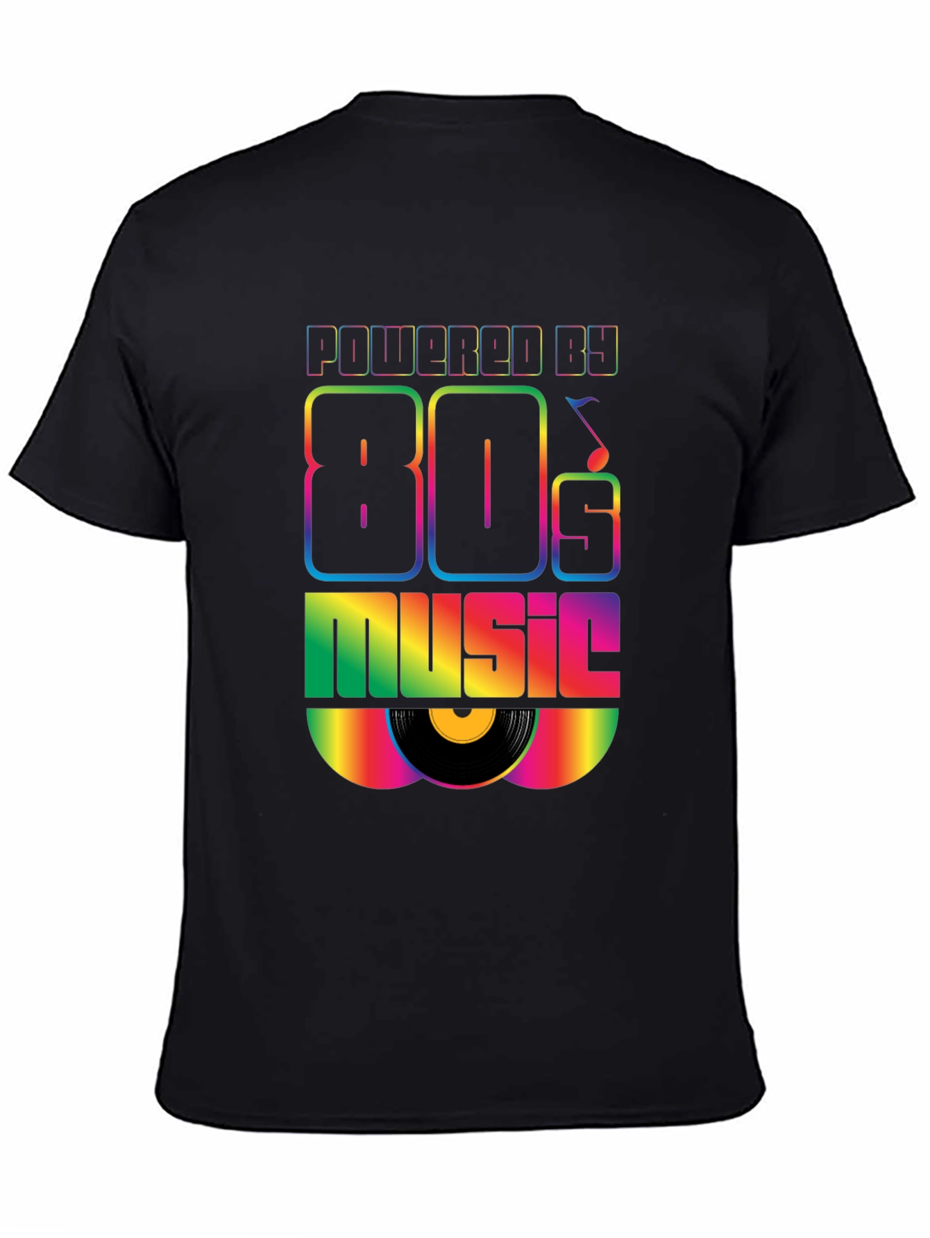 Powered by 80s Music Graphic T-Shirt
