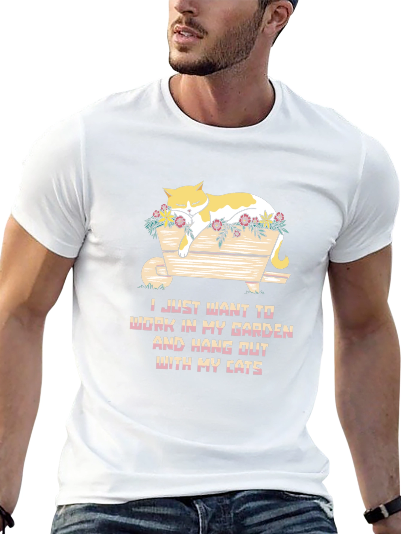 Cat Lover T-Shirt - Garden & Cats