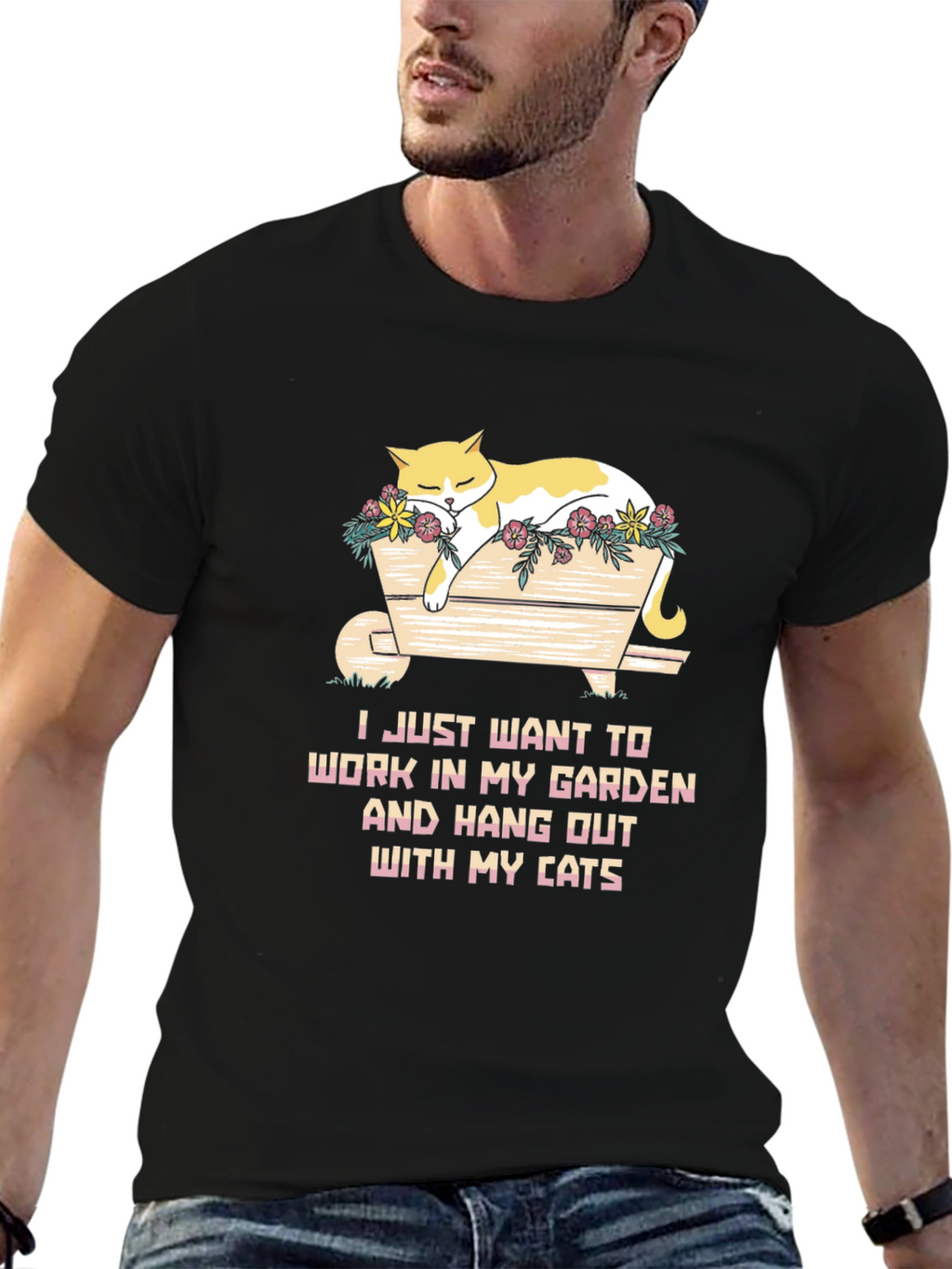 Cat Lover T-Shirt - Garden & Cats