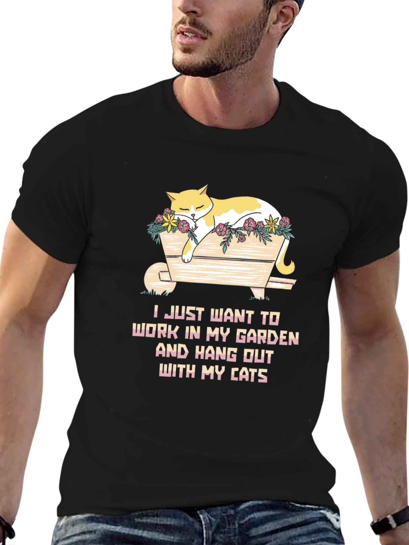 Cat Lover T-Shirt - Garden & Cats