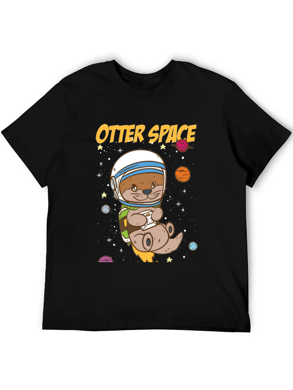 Otter Space Graphic T-Shirt - Astronaut Animal Tee