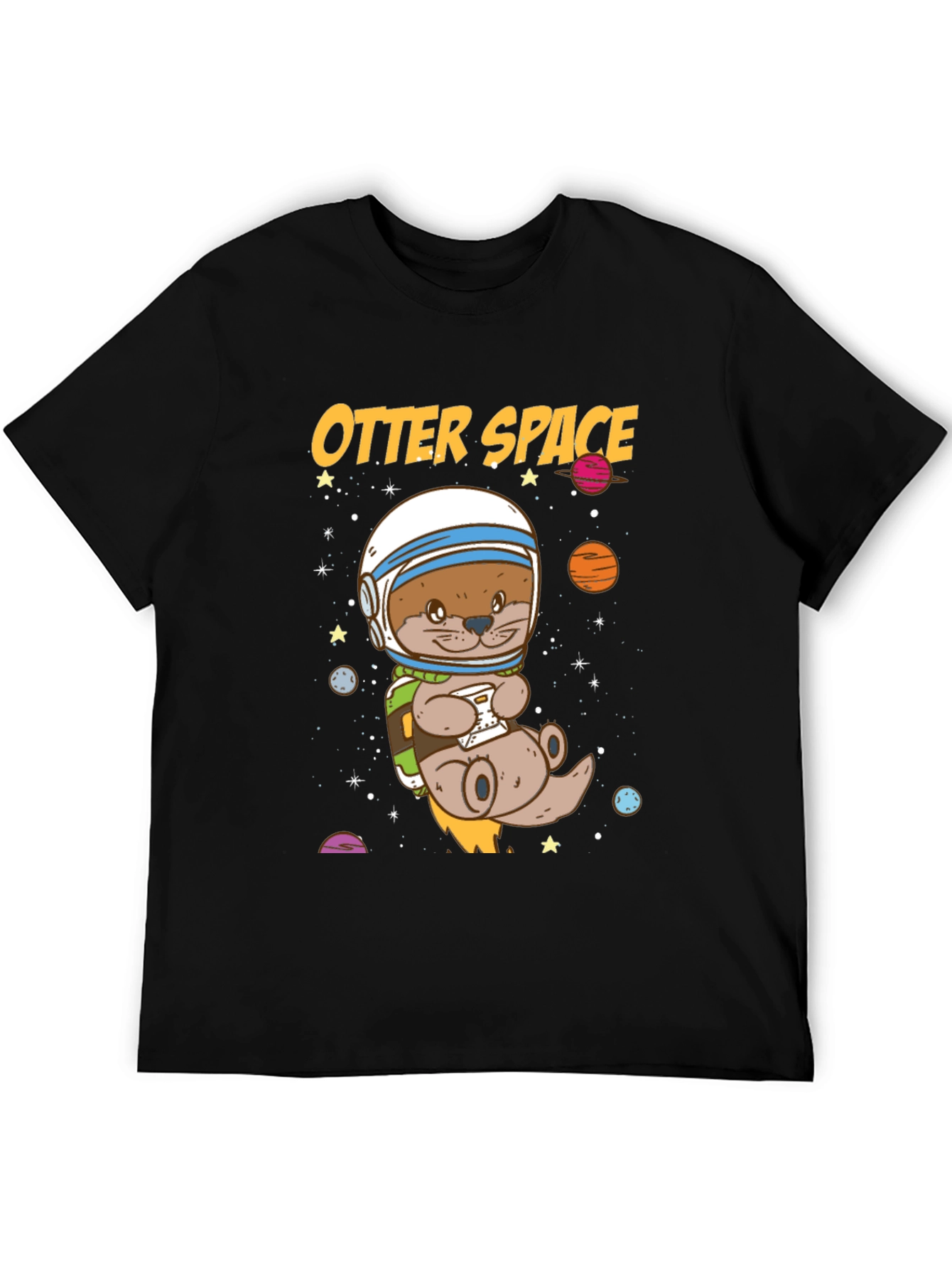 Otter Space Graphic T-Shirt - Astronaut Animal Tee