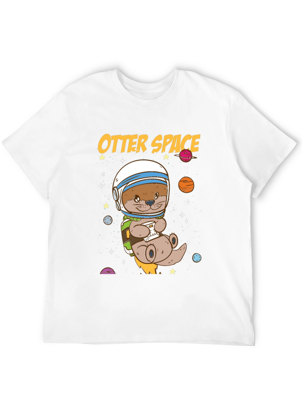 Otter Space Graphic T-Shirt - Astronaut Animal Tee