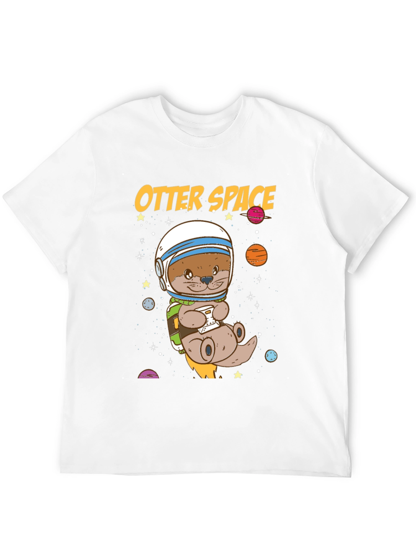 Otter Space Graphic T-Shirt - Astronaut Animal Tee