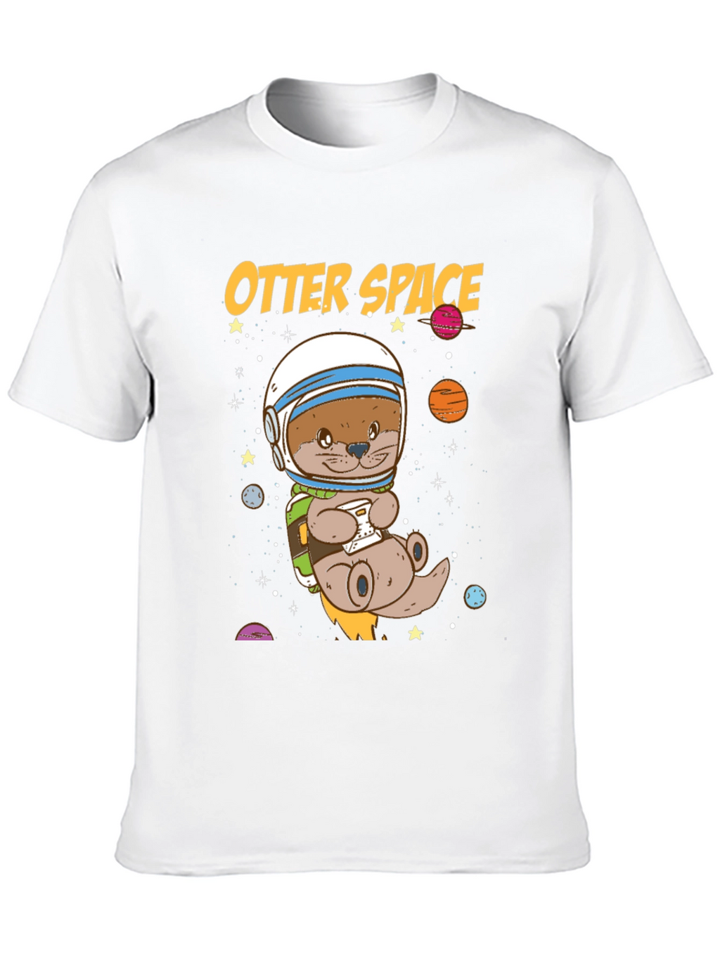 Otter Space Graphic T-Shirt - Astronaut Animal Tee