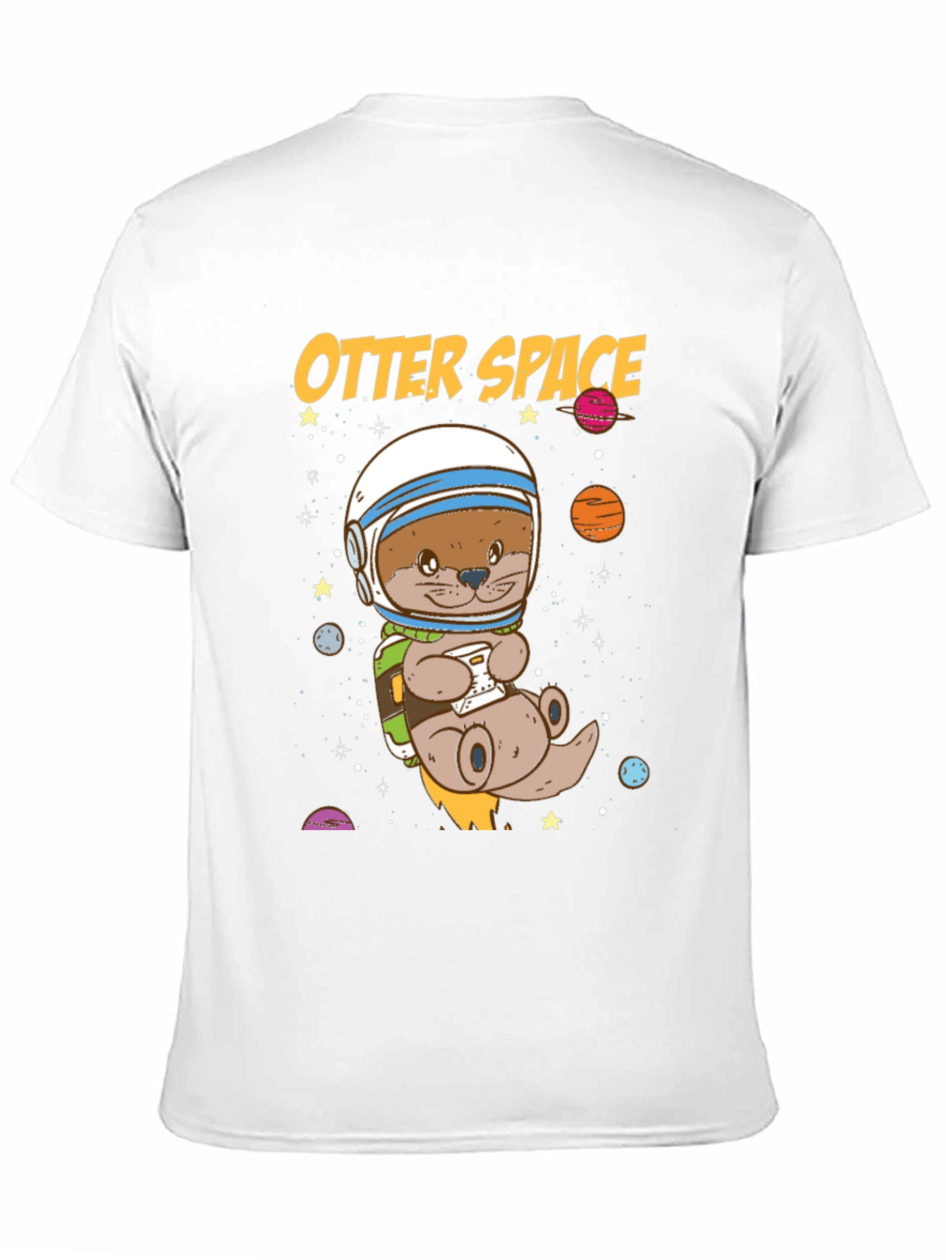 Otter Space Graphic T-Shirt - Astronaut Animal Tee