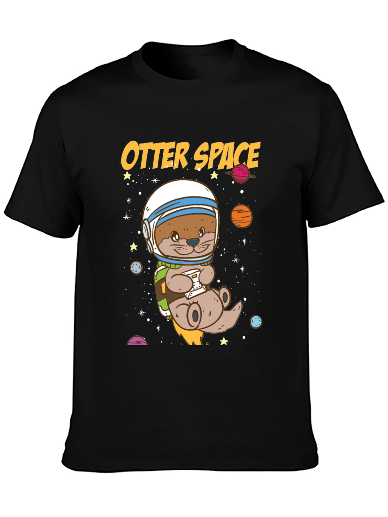 Otter Space Graphic T-Shirt - Astronaut Animal Tee
