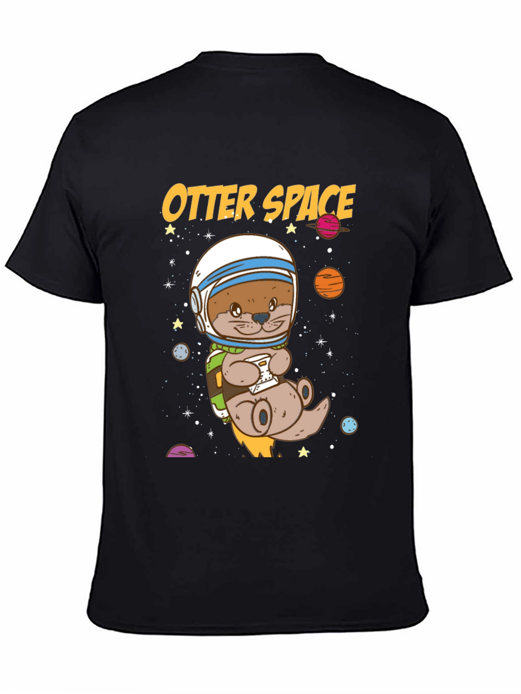 Otter Space Graphic T-Shirt - Astronaut Animal Tee