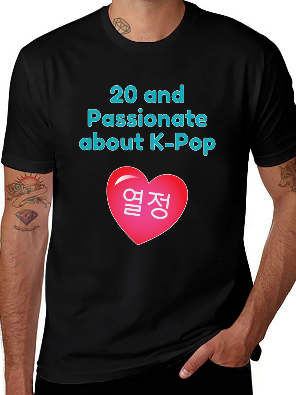 K-Pop Fan Graphic Tee - 20 and Passionate