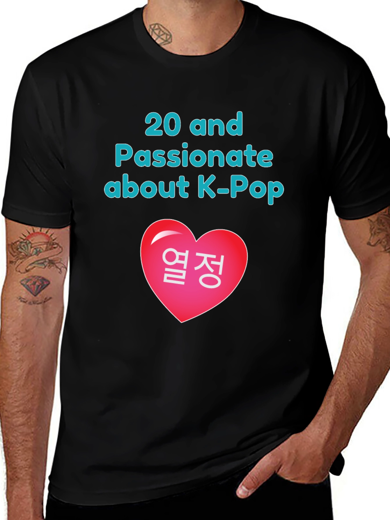 K-Pop Fan Graphic Tee - 20 and Passionate