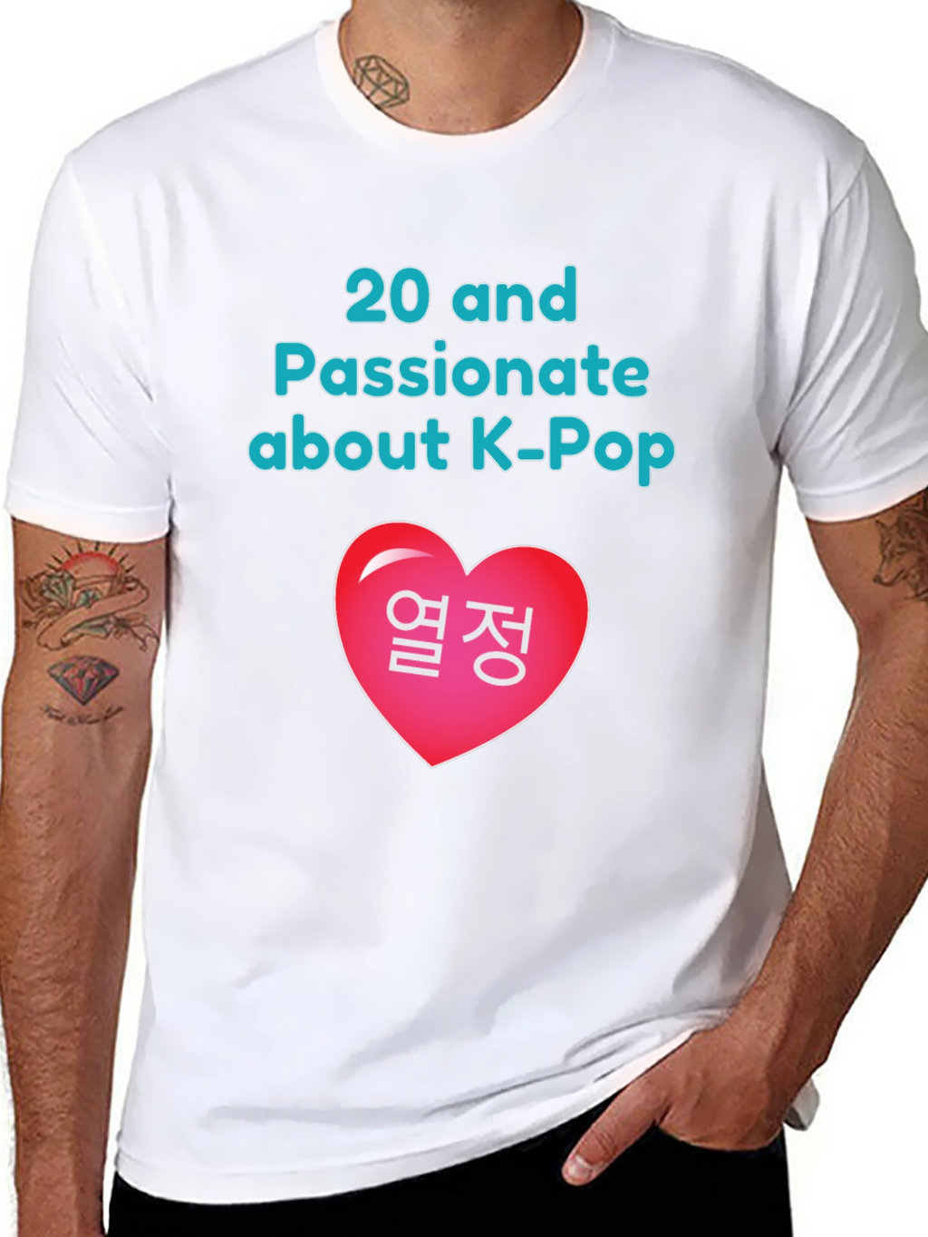 K-Pop Fan Graphic Tee - 20 and Passionate