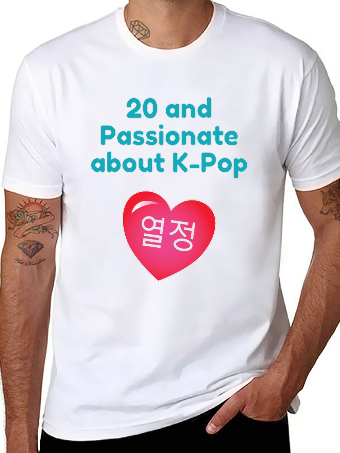 K-Pop Fan Graphic Tee - 20 and Passionate