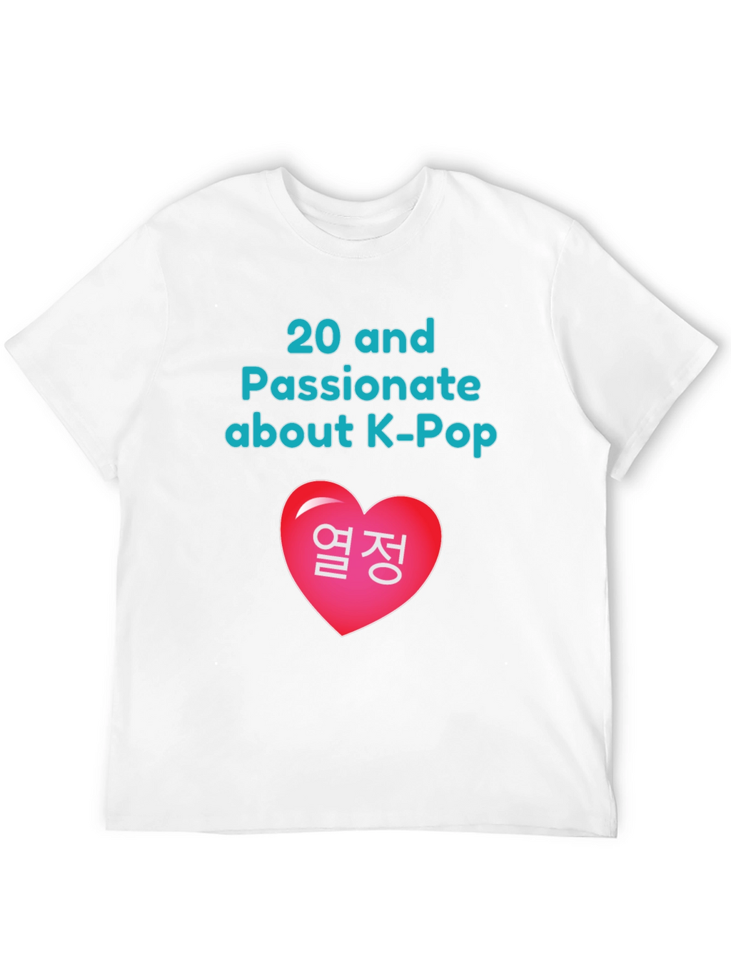 K-Pop Fan Graphic Tee - 20 and Passionate
