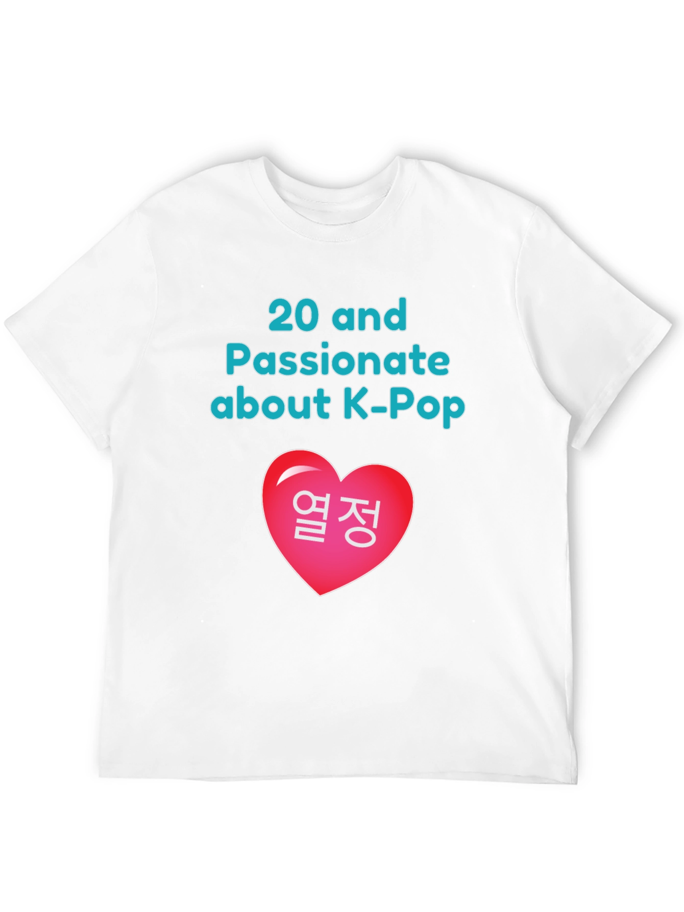 K-Pop Fan Graphic Tee - 20 and Passionate