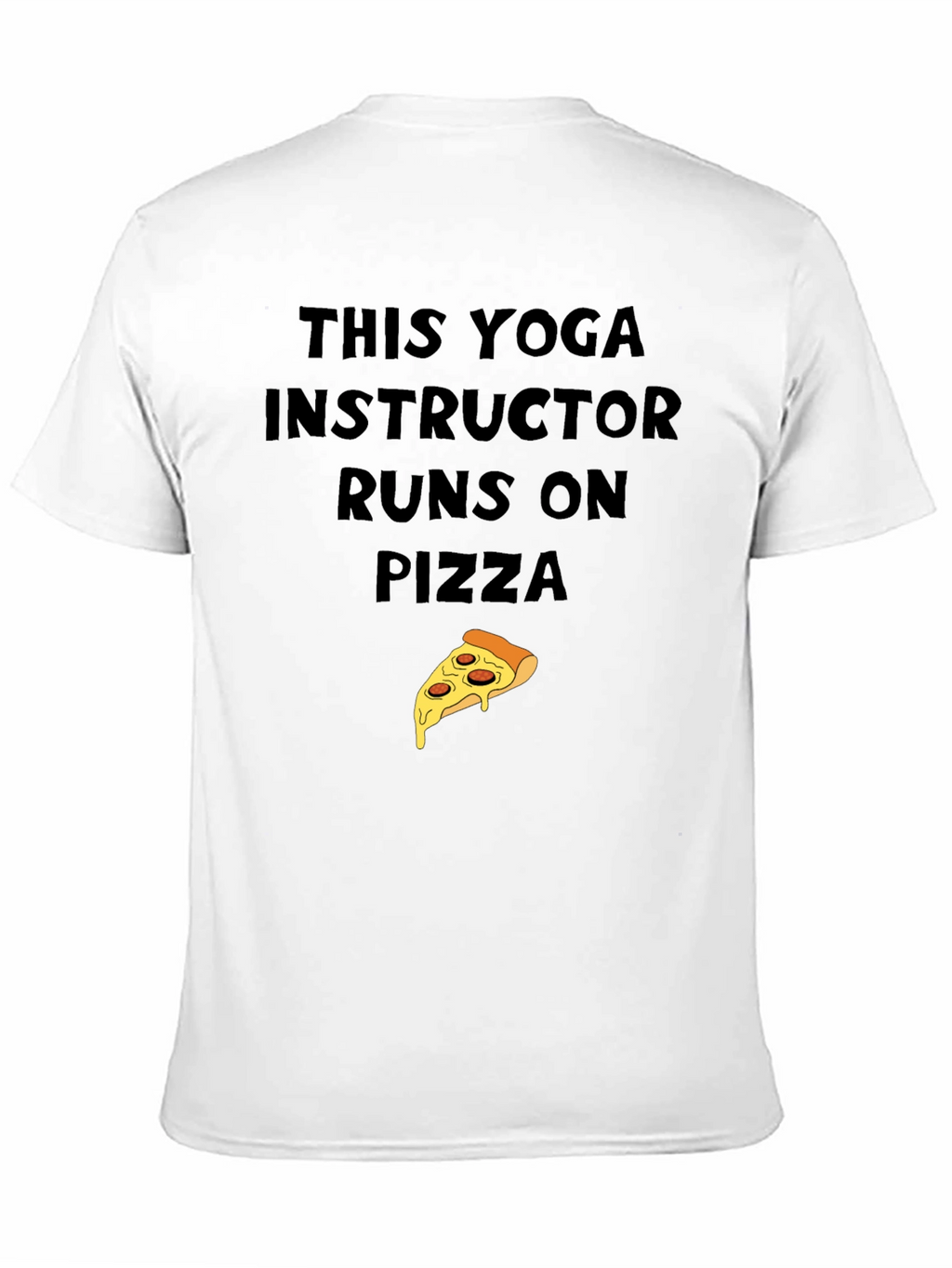 Yoga Instructor Pizza Graphic T-Shirt