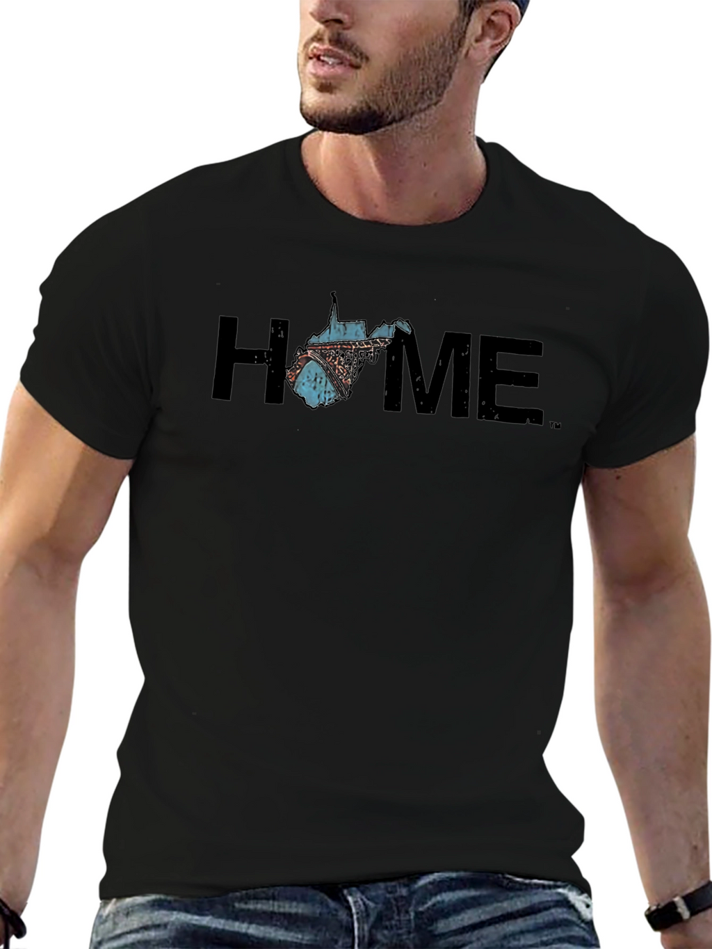 West Virginia State Pride Home Graphic Tee