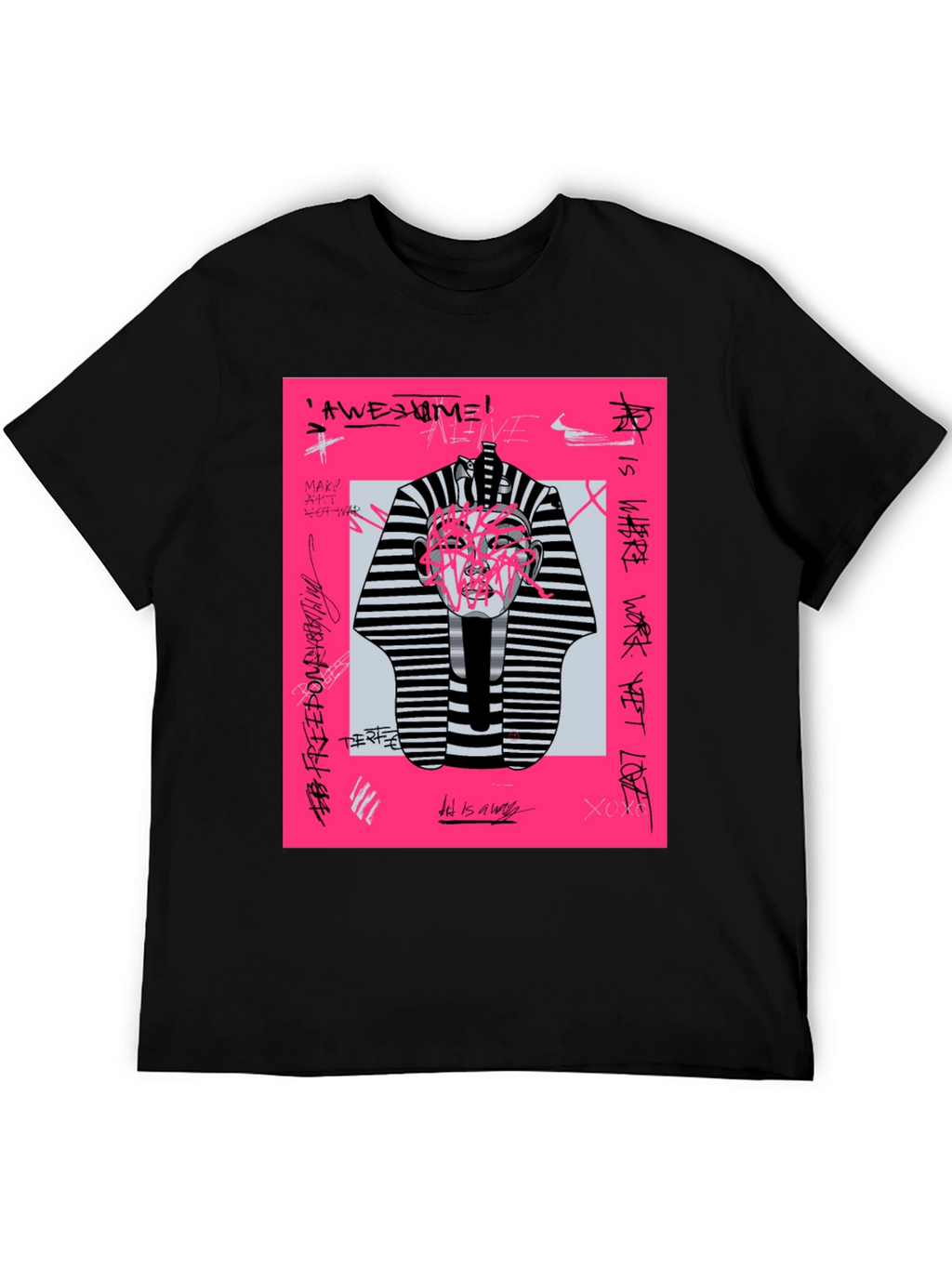 Abstract Graphic Print Tee