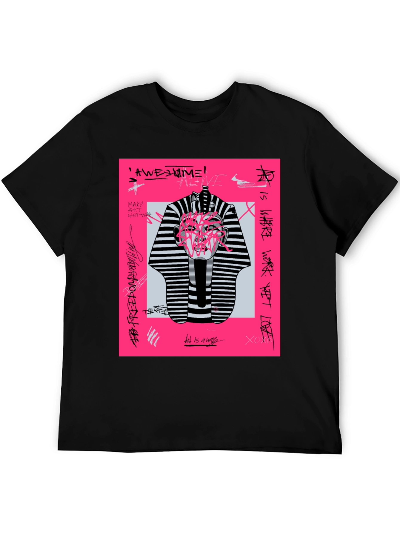 Abstract Graphic Print Tee