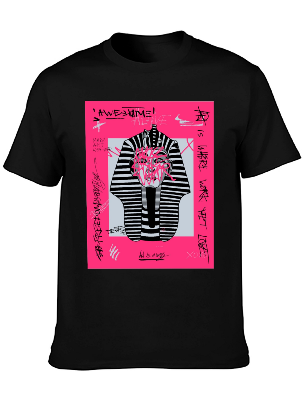 Abstract Graphic Print Tee