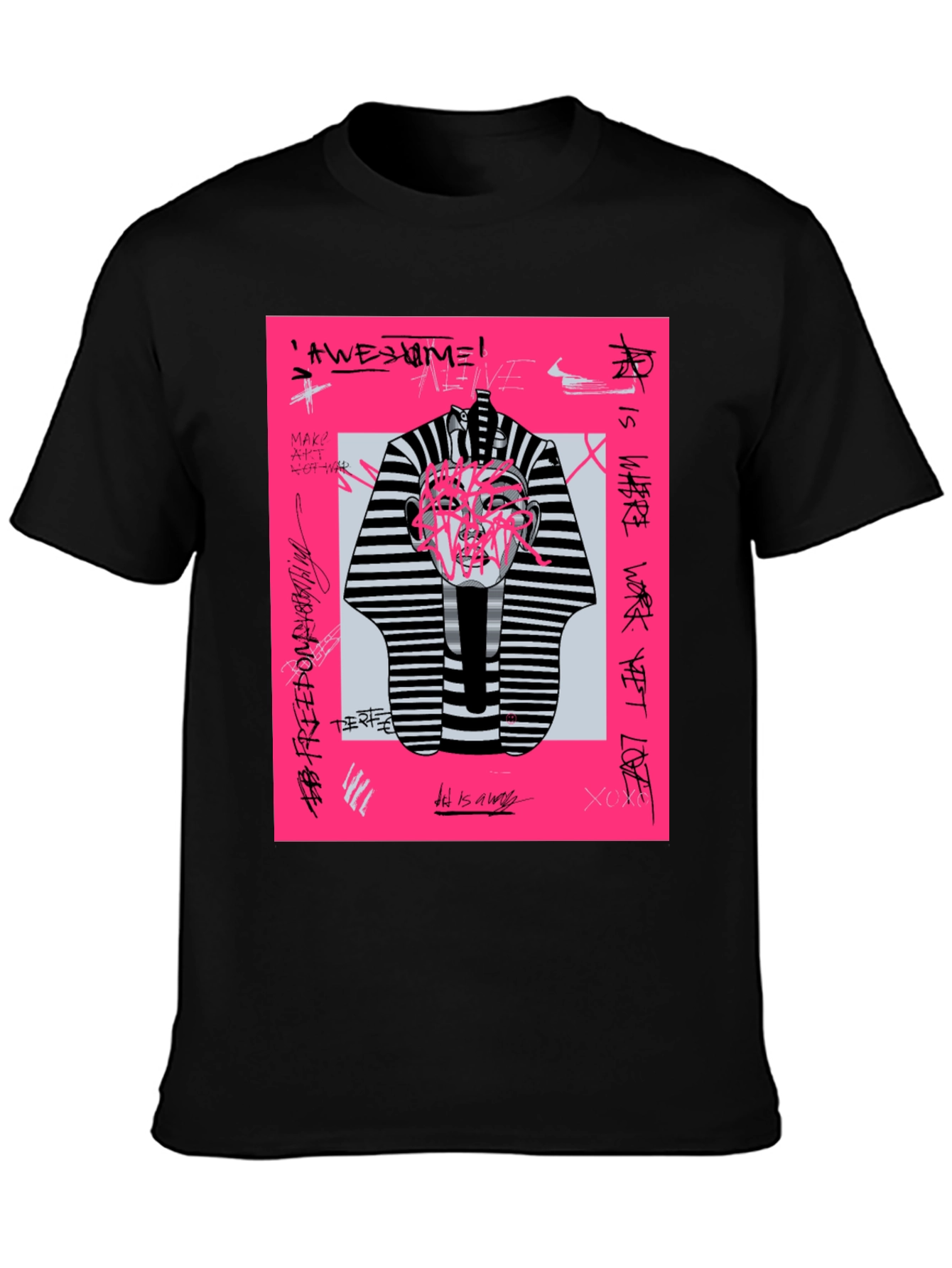 Abstract Graphic Print Tee