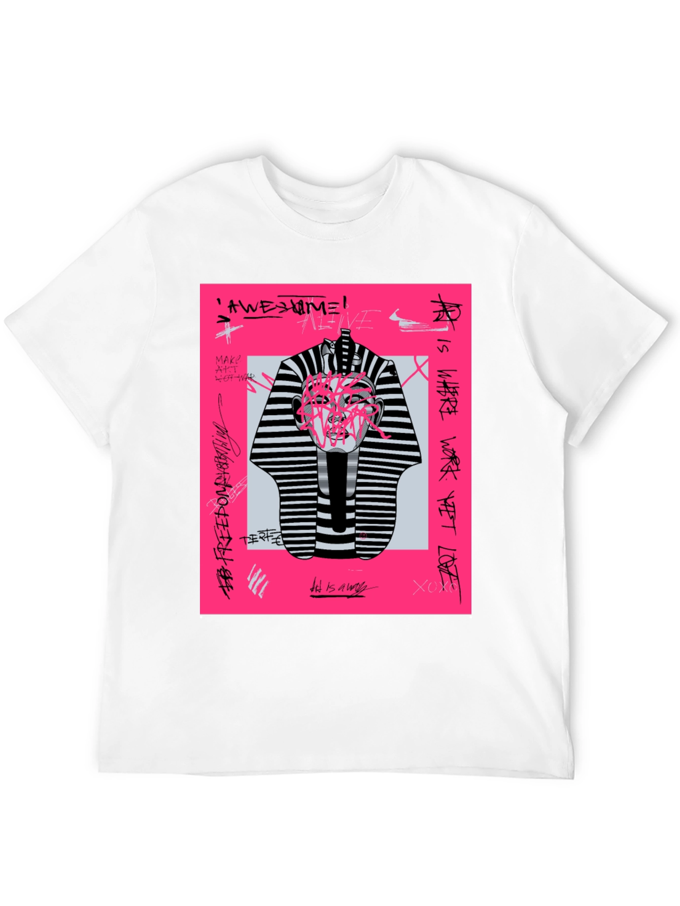 Abstract Graphic Print Tee
