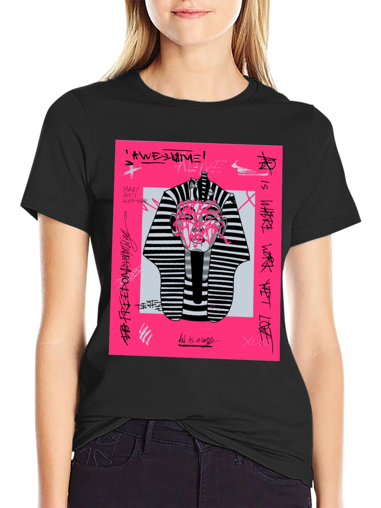 Abstract Graphic Print Tee