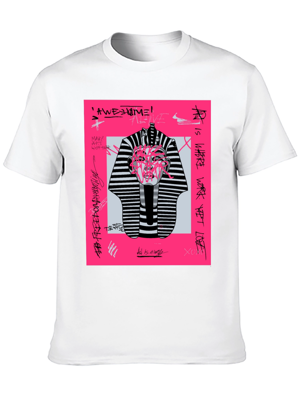 Abstract Graphic Print Tee