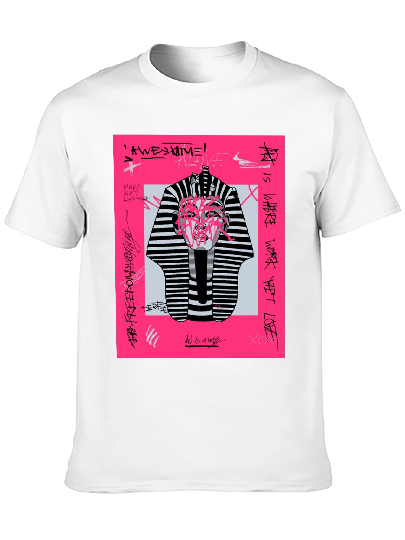 Abstract Graphic Print Tee