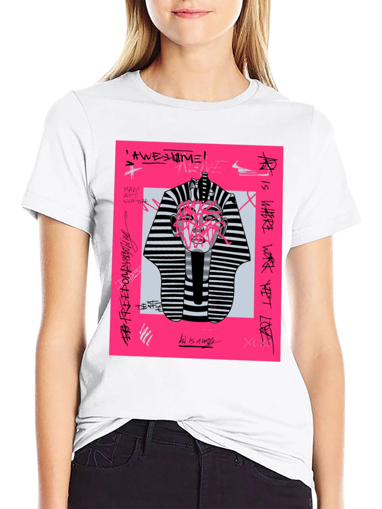 Abstract Graphic Print Tee