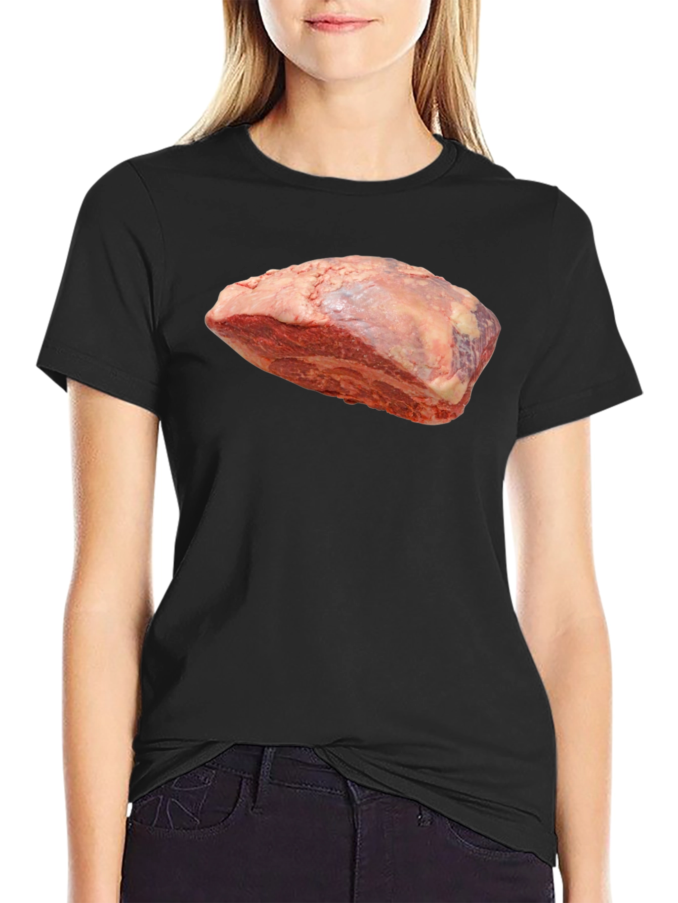 Meat Lovers Black T-Shirt - Novelty Tee
