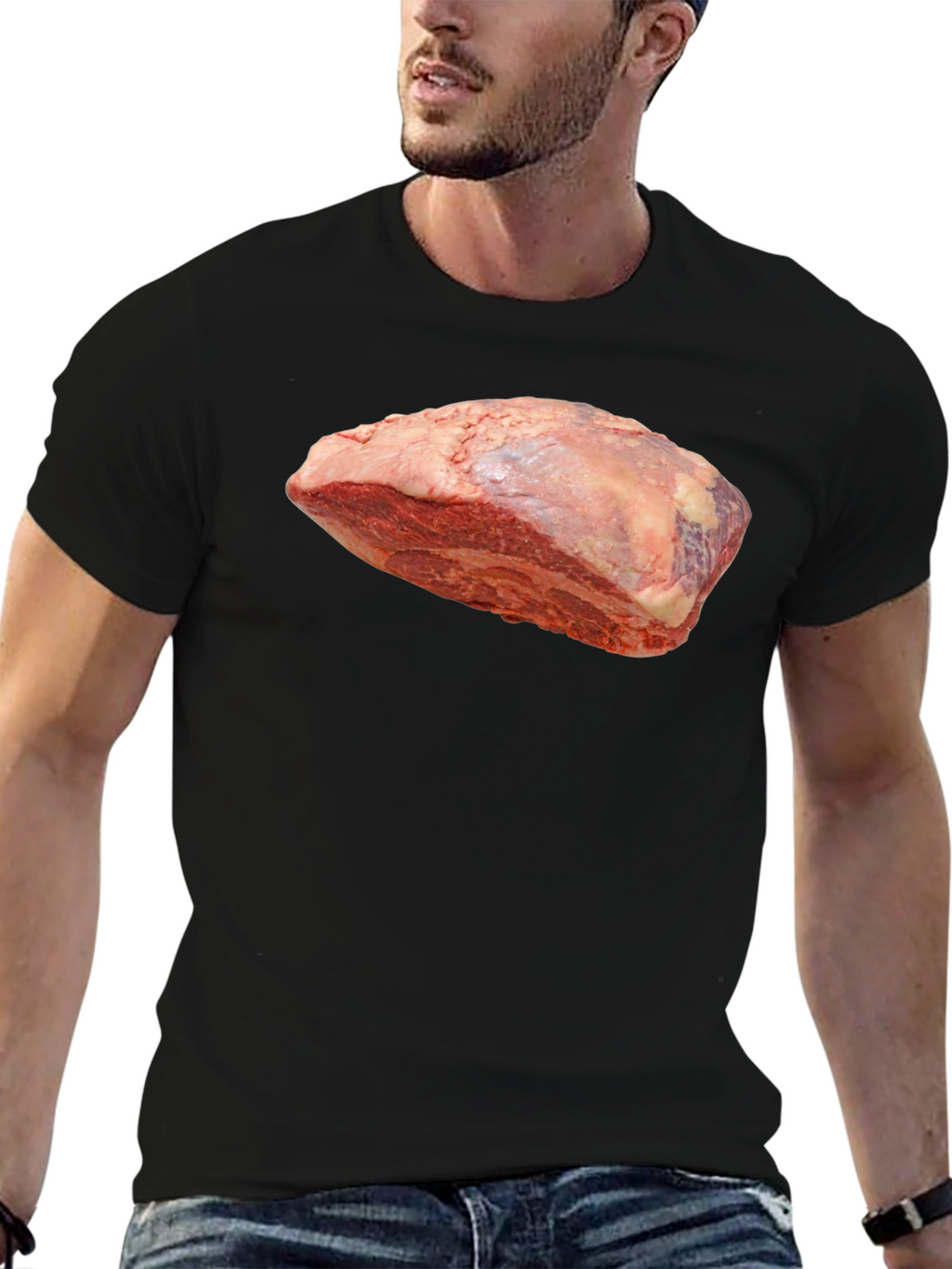Meat Lovers Black T-Shirt - Novelty Tee