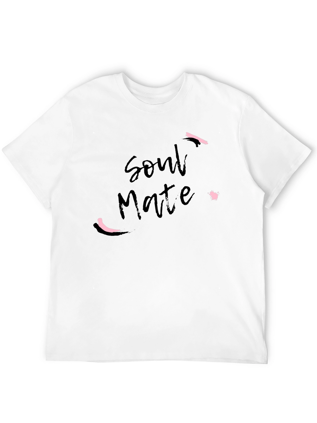 Soul Mate Black Graphic Tee - Modern Casual