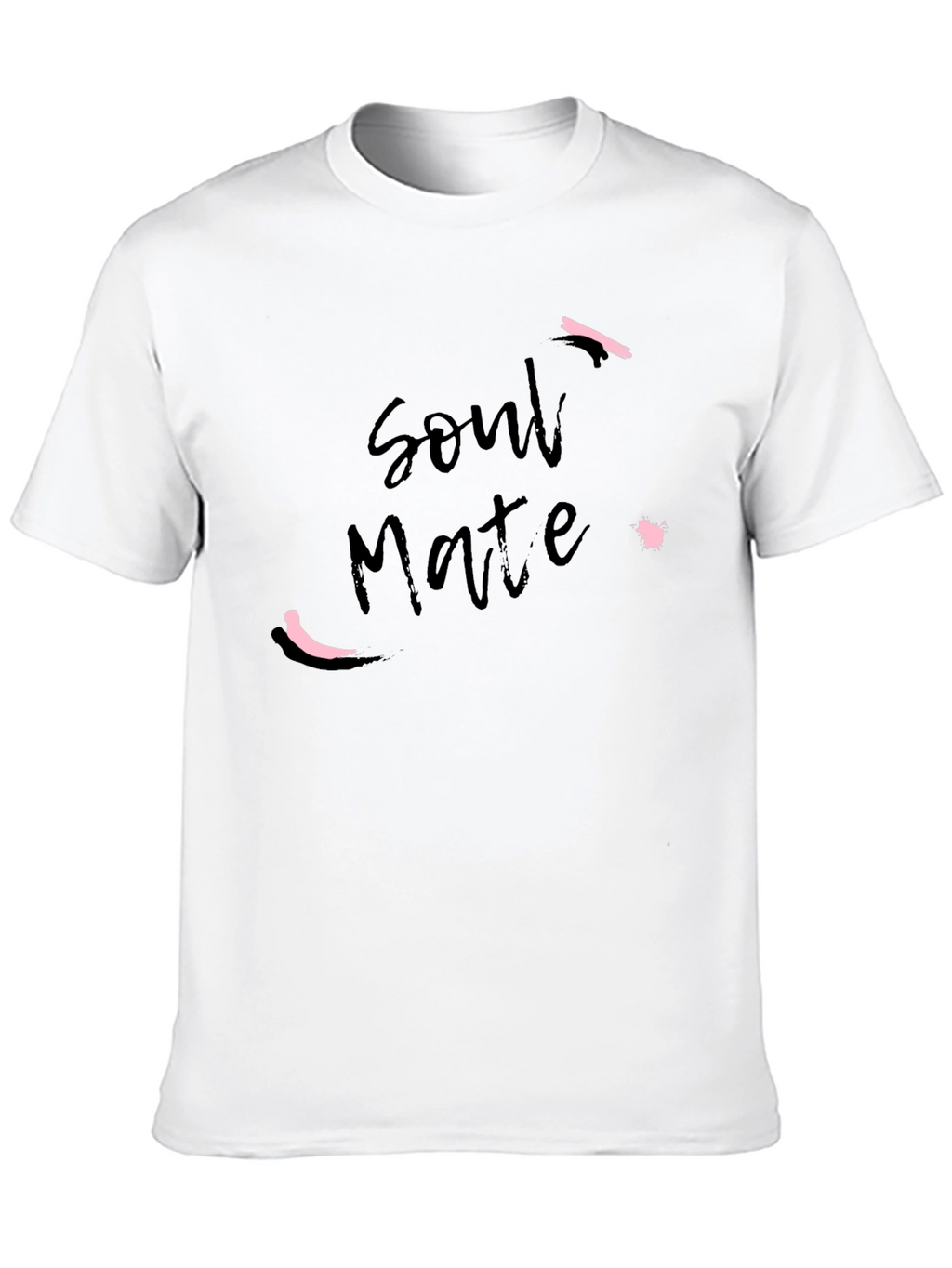 Soul Mate Black Graphic Tee - Modern Casual