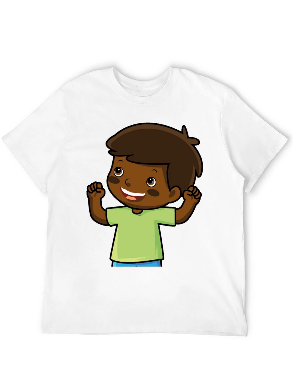 Cartoon Boy Graphic Tee - Fun & Casual