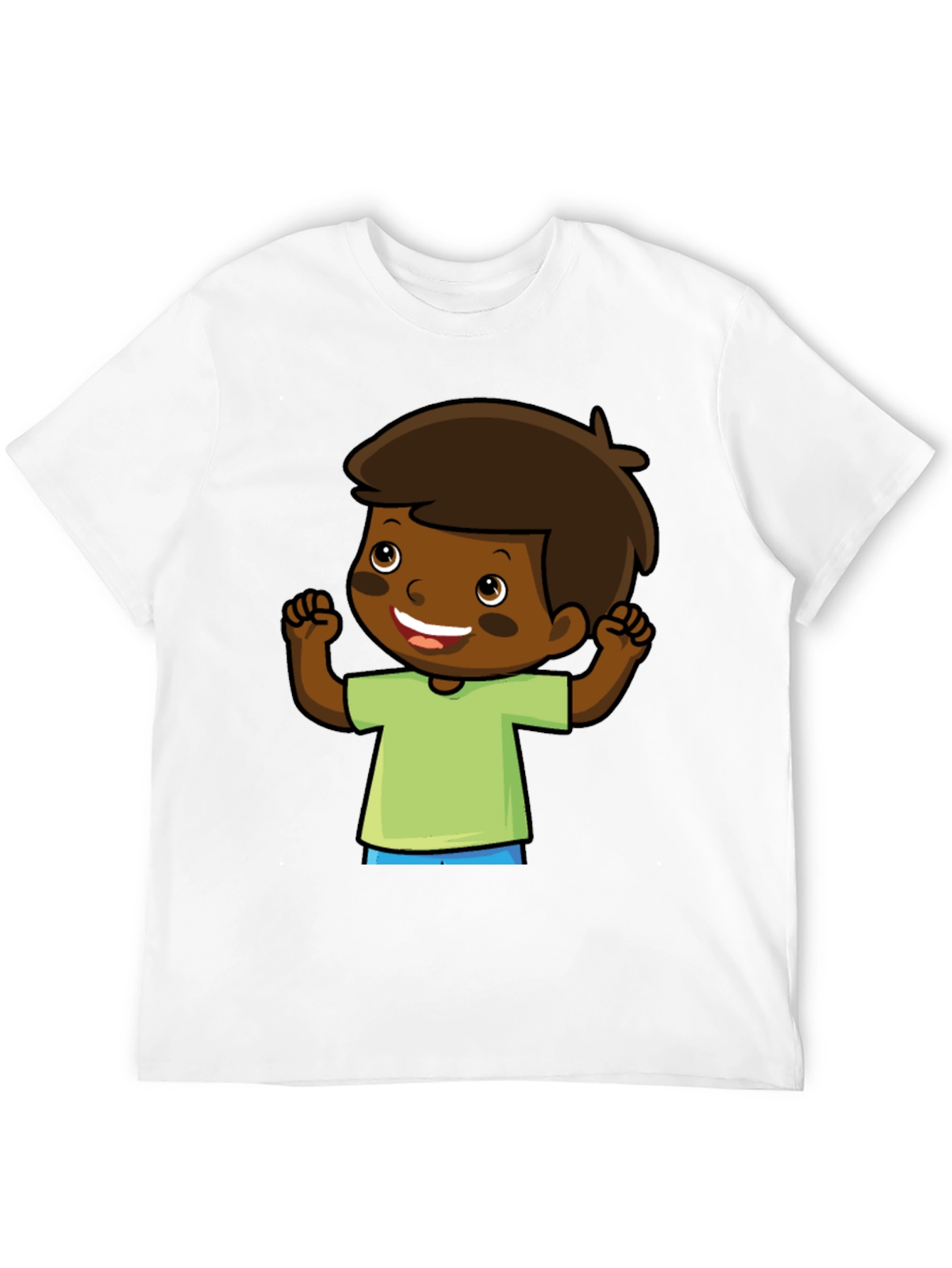 Cartoon Boy Graphic Tee - Fun & Casual