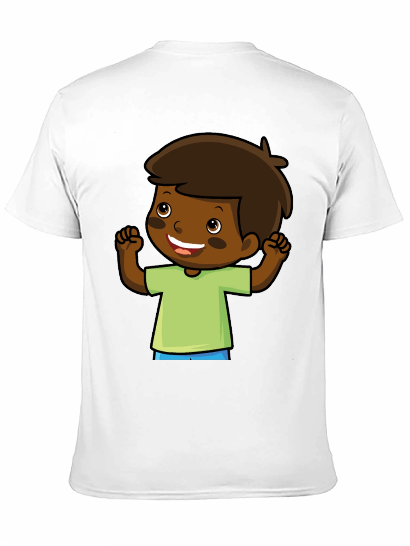 Cartoon Boy Graphic Tee - Fun & Casual