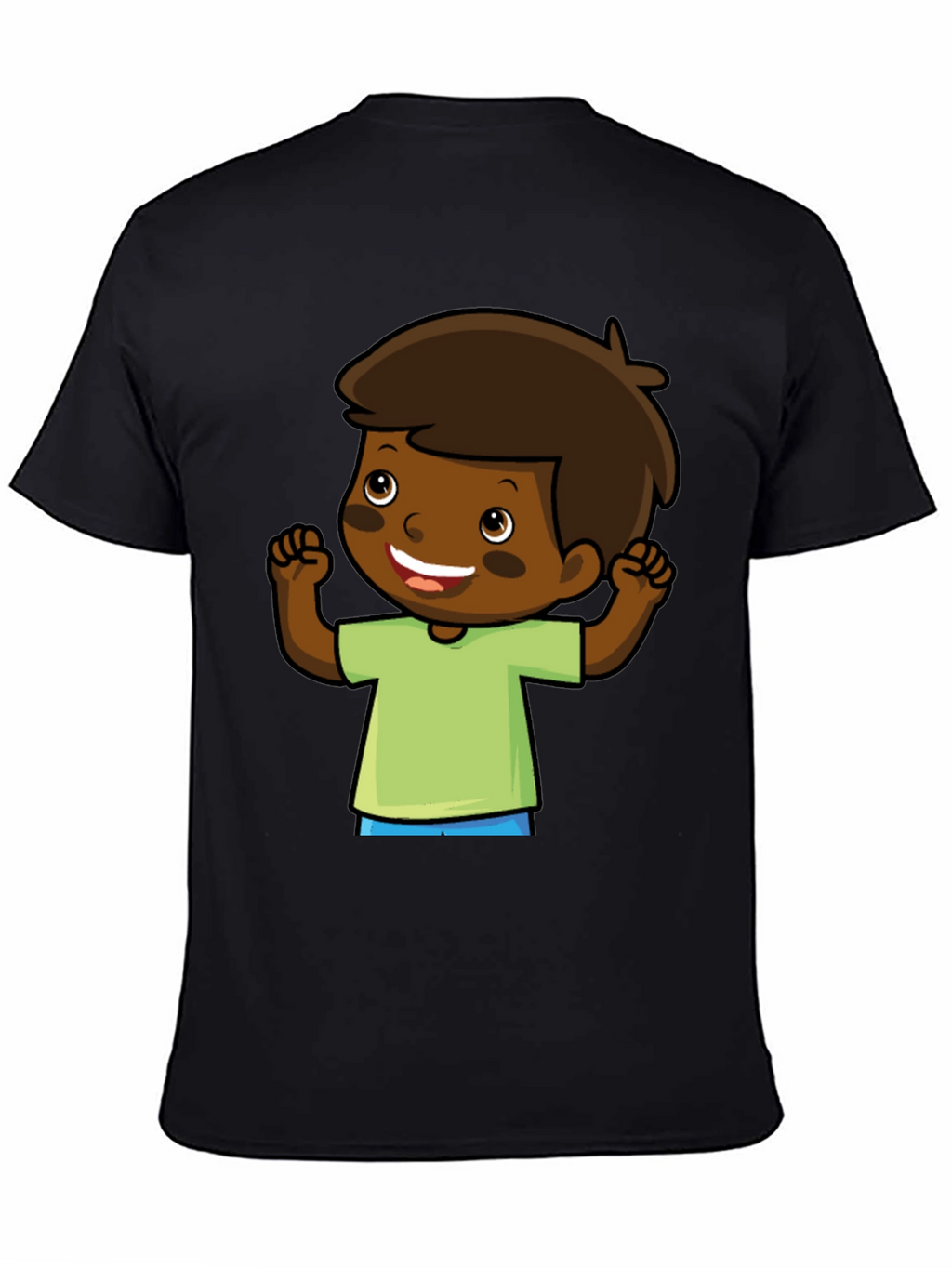 Cartoon Boy Graphic Tee - Fun & Casual