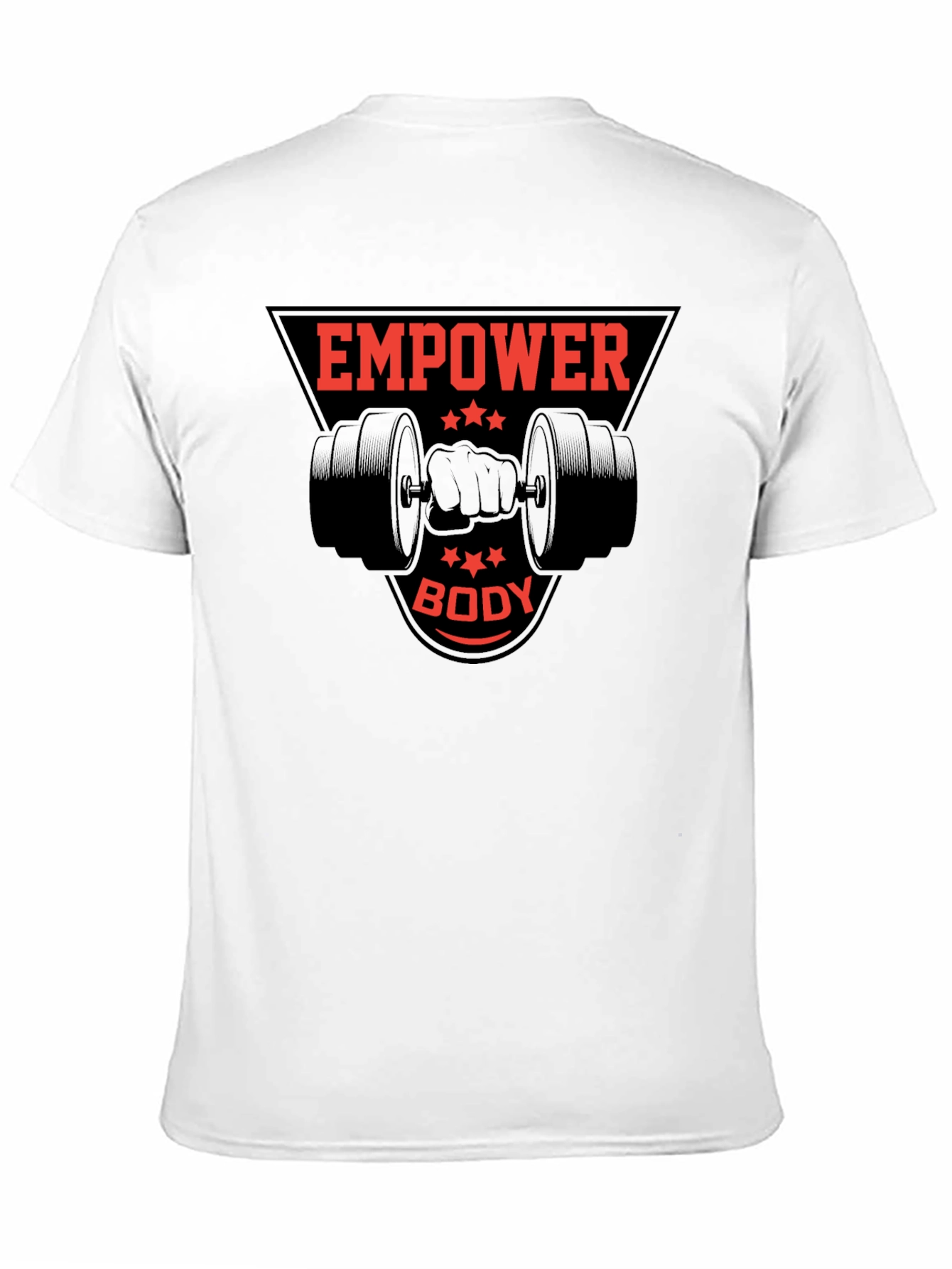 Empower Body Black Graphic Tee - Fitness Apparel