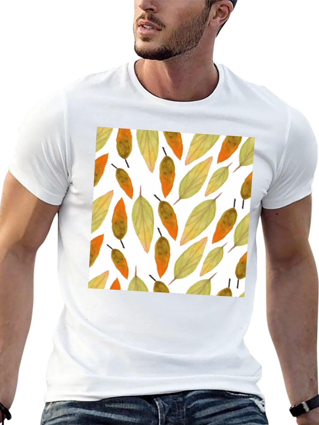 Fall Leaves Pattern T-Shirt